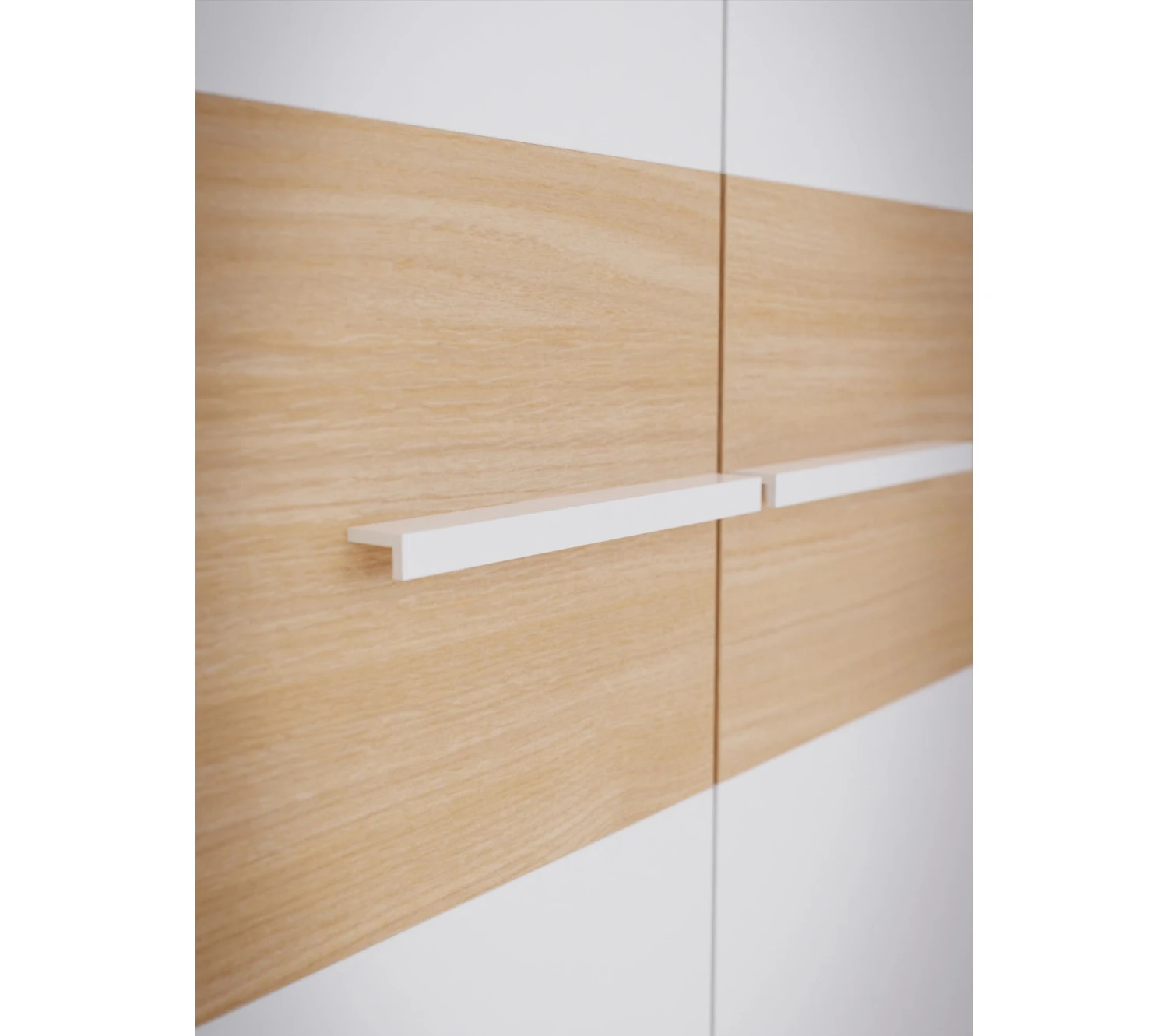 Grosses soldes ❤️ LINEA NATURA Armoire 3 portes battante OMBRONE blanc et imitation chêne ⌛ 9 Grosses soldes ❤️ LINEA NATURA Armoire 3 portes battante OMBRONE blanc et imitation chêne ⌛ – Image 7