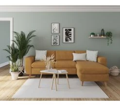 Acheter ✔️ LINEA NATURA Canapé dangle convertible méridienne réversible LAGO tissu Apache cognac 10 🥰