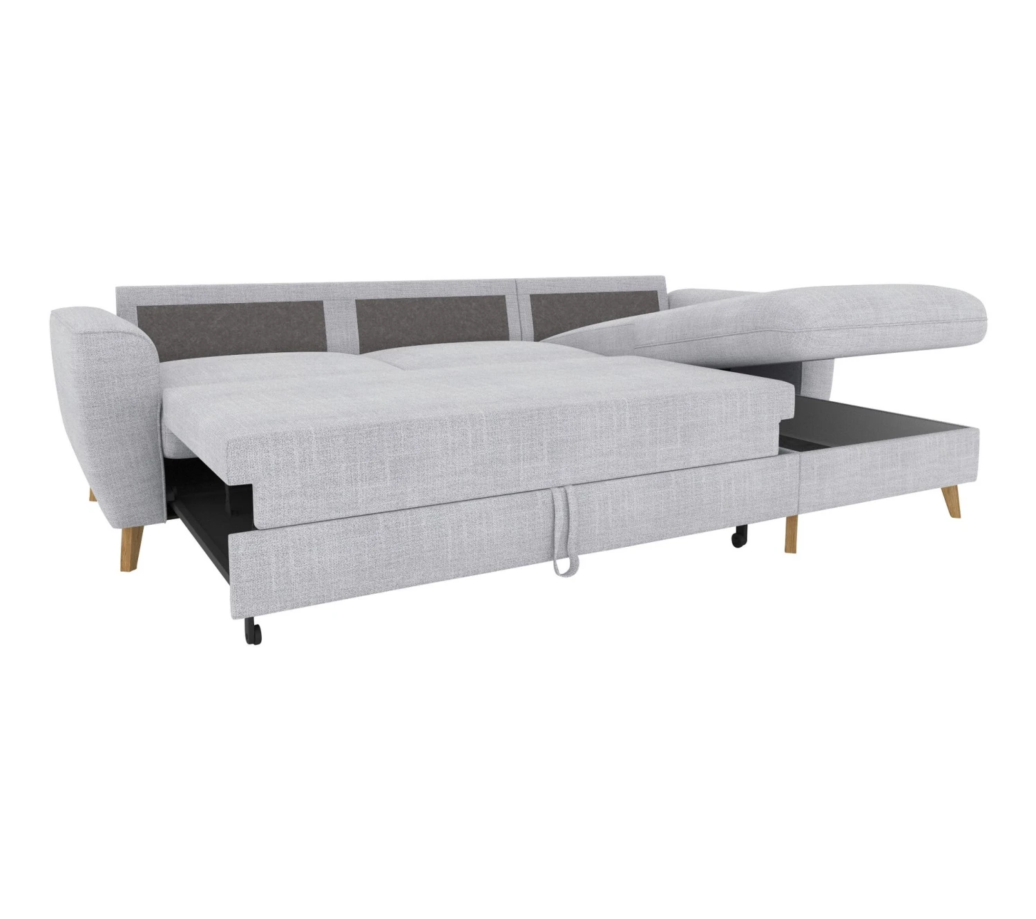 Grosses soldes 🤩 LINEA NATURA Canapé dangle convertible méridienne réversible LAGO tissu Bergamo gris clair 90 ✔️ 8 Grosses soldes 🤩 LINEA NATURA Canapé dangle convertible méridienne réversible LAGO tissu Bergamo gris clair 90 ✔️ – Image 6