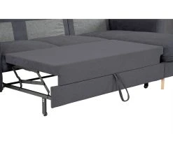 Tout neuf ✔️ LINEA NATURA Canapé dangle convertible méridienne réversible LAGO tissu crown ébéne ✨ -Linea Natura Soldes Boutique 5907690919054 Z8