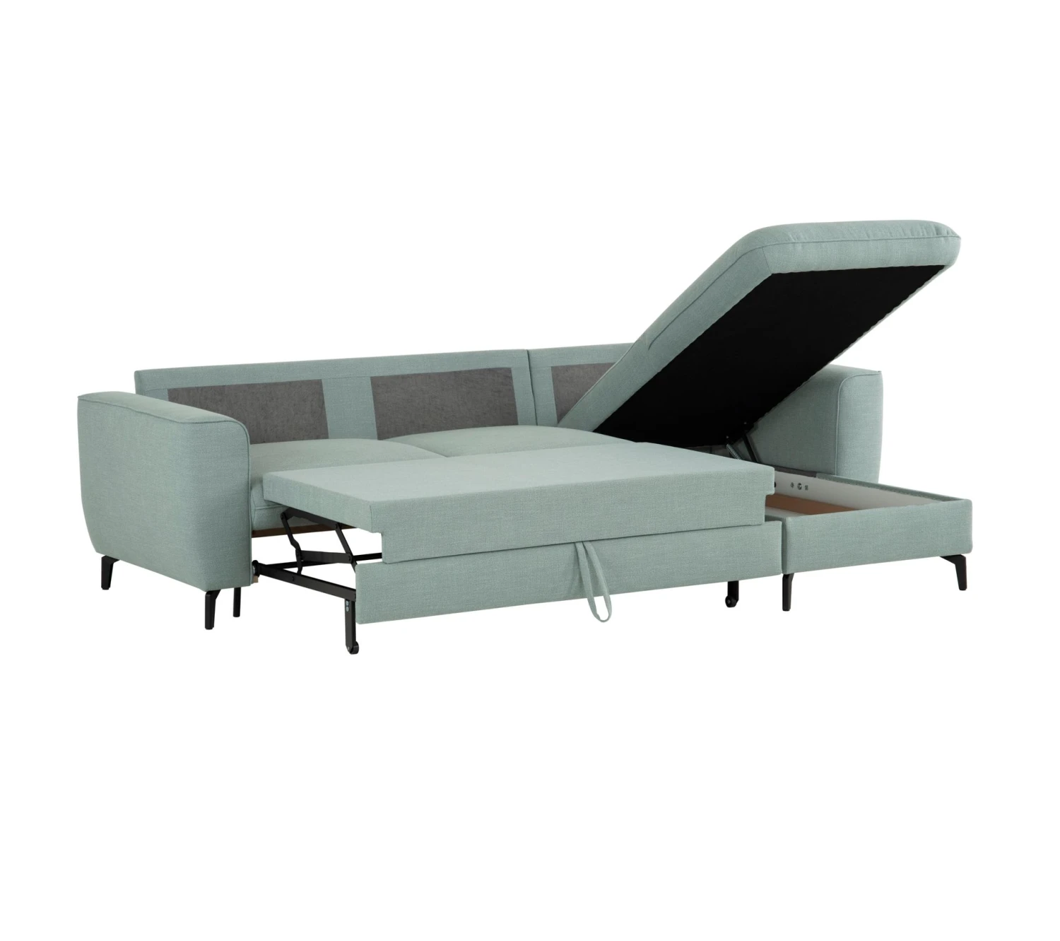 Budget 😉 LINEA NATURA Canapé dangle convertible méridienne réversible LAGO tissu Bergamo lichen pieds noi 💯 6 Budget 😉 LINEA NATURA Canapé dangle convertible méridienne réversible LAGO tissu Bergamo lichen pieds noi 💯 – Image 4