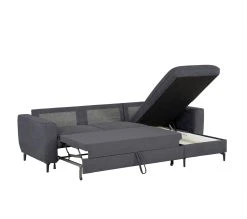 Promo ✔️ LINEA NATURA Canapé dangle convertible méridienne réversible LAGO tissu crown ebene 20 ❤️ -Linea Natura Soldes Boutique 5907690919481 VO