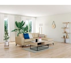 Budget ✔️ LINEA NATURA Canapé dangle convertible méridienne réversible LAGO tissu Bergamo mastic 24 ✨